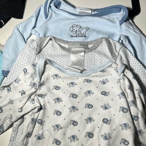 3 long sleeve baby boy onesie